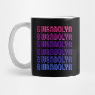 Gwendolyn - Retro Minimal Line Pattern Mug